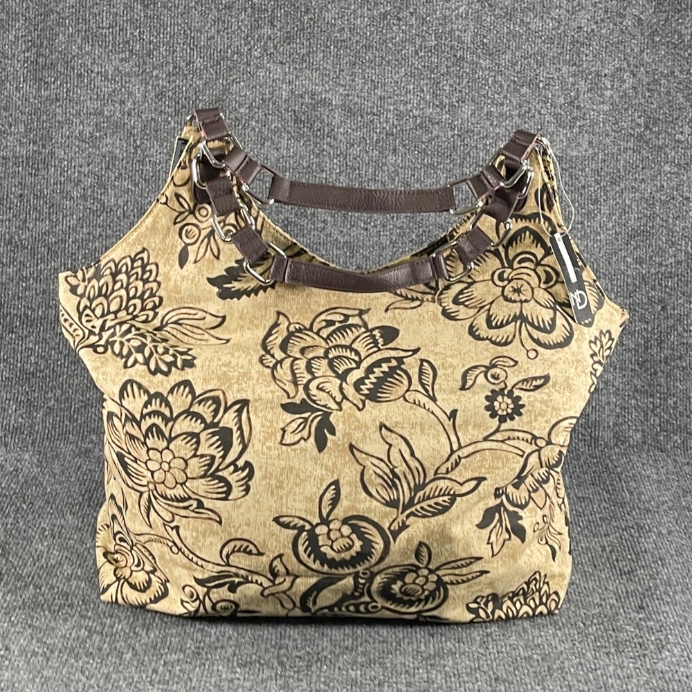 *NWT New Directions Flower Print Hobo Tote Bag Purse